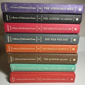 A Series of Unfortunate Events Book Lot #4, #5, #6, #7, #8, #10, #11, #12